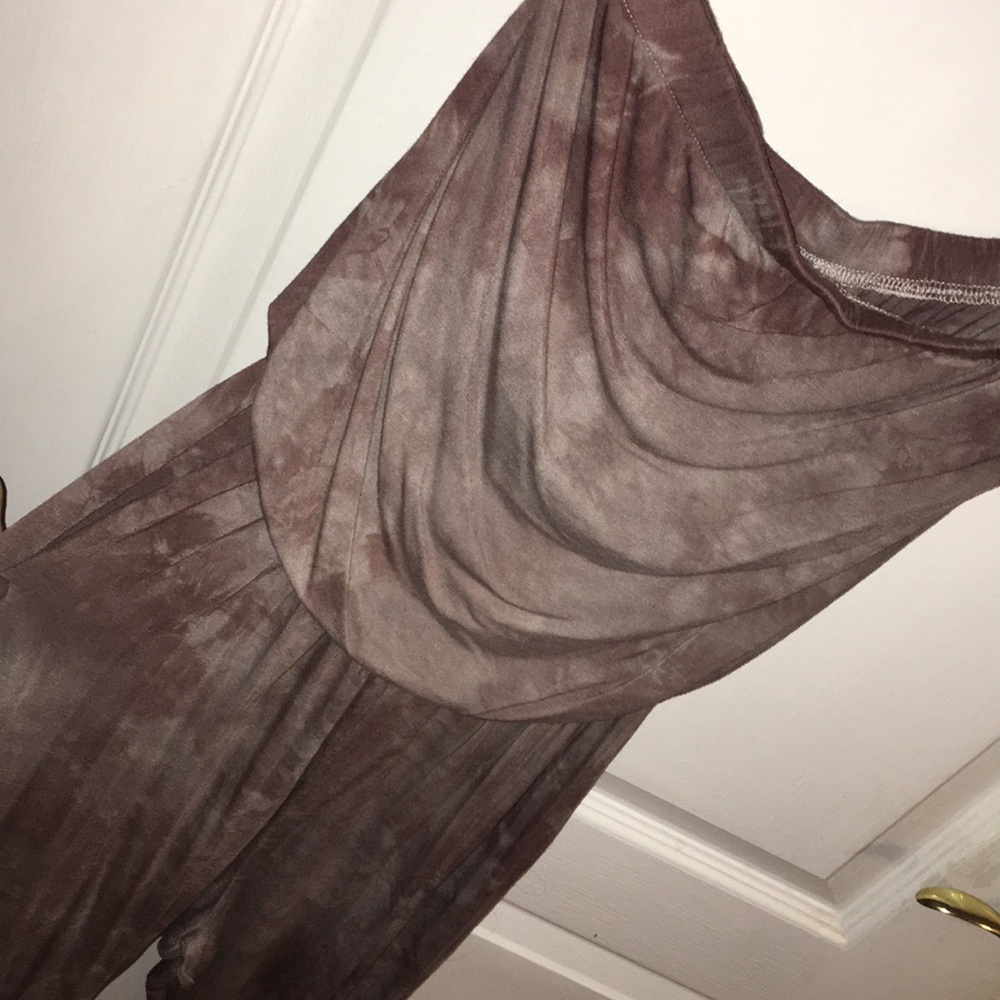 GO couture - tie dye strapless jump suit